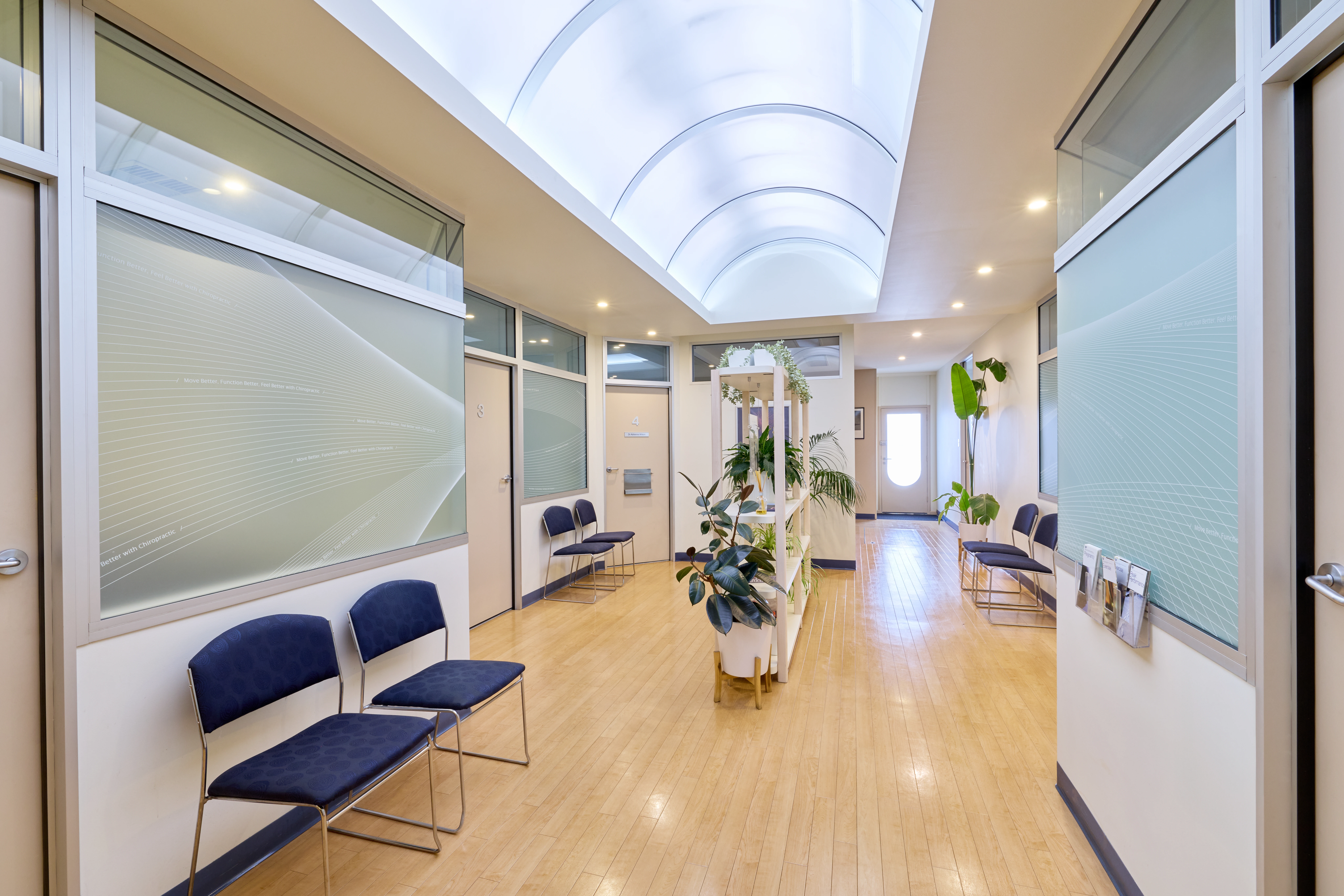 Waiting and atrium area at Chiropractic Solutions Norwood Adelaide